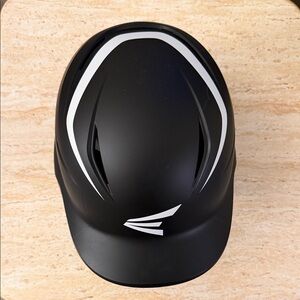 Sleek Black Riding Helmet with White Accents